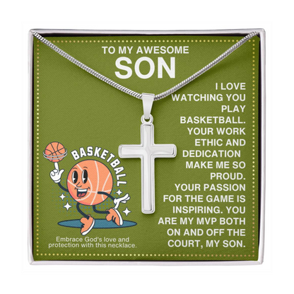 JGF Jewelry Gifts for Family Basketball Necklace For Boys