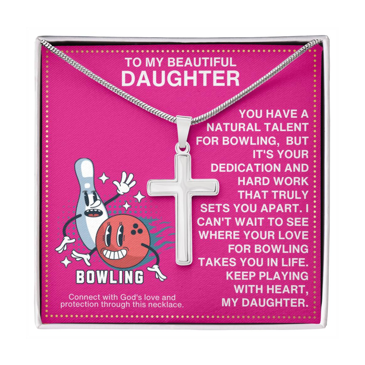 JGF Jewelry Gifts for Family Bowling Necklaces For Girls