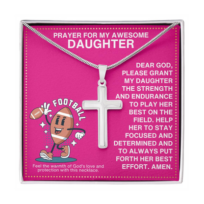 JGF Jewelry Gifts for Family Football Necklace For Girls