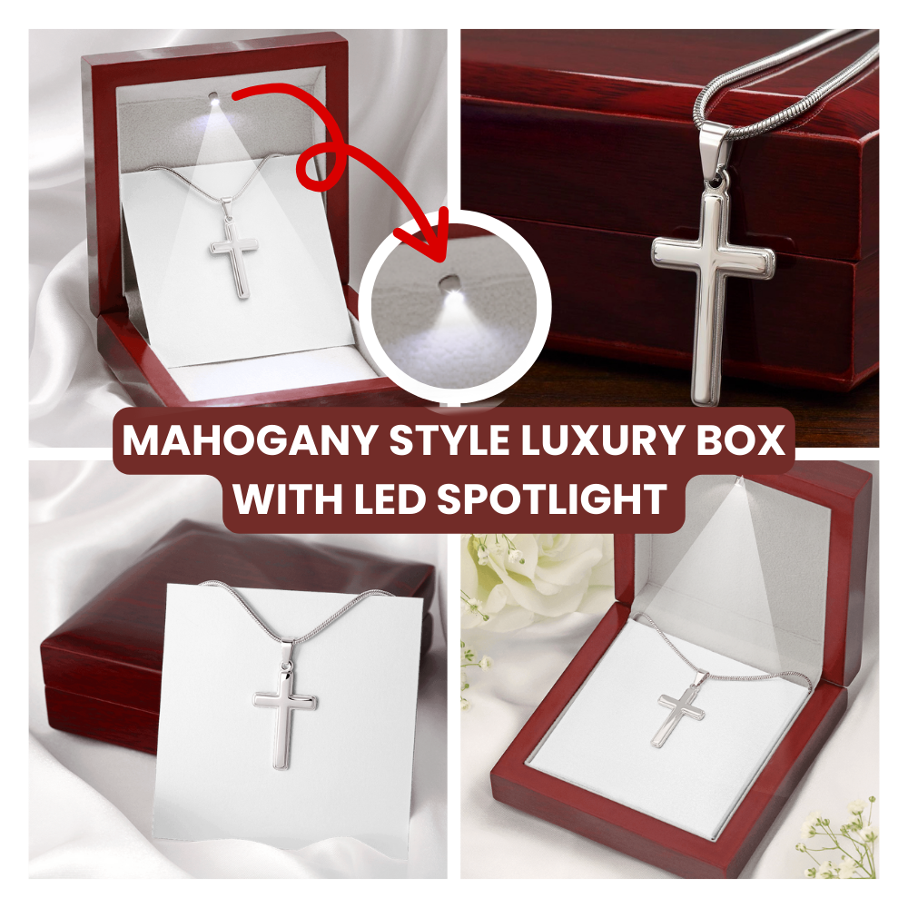 SpanishGrandPa10 JGF Jewelry Gifts for Family Regalo Para Abuelo Cross Necklace for Grandpa Fathers Day Card Spanish