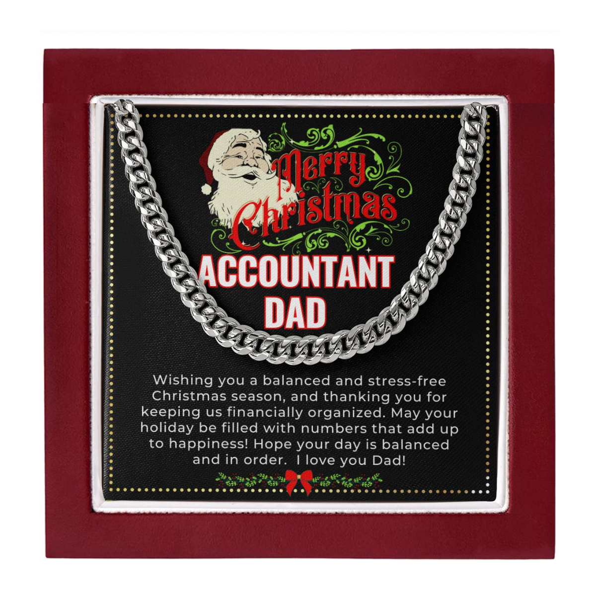JGF Jewelry Gifts for Family | Dad Gifts Accountant | Really Awesome Christmas Necklace Gifts Ideas  For Daddy