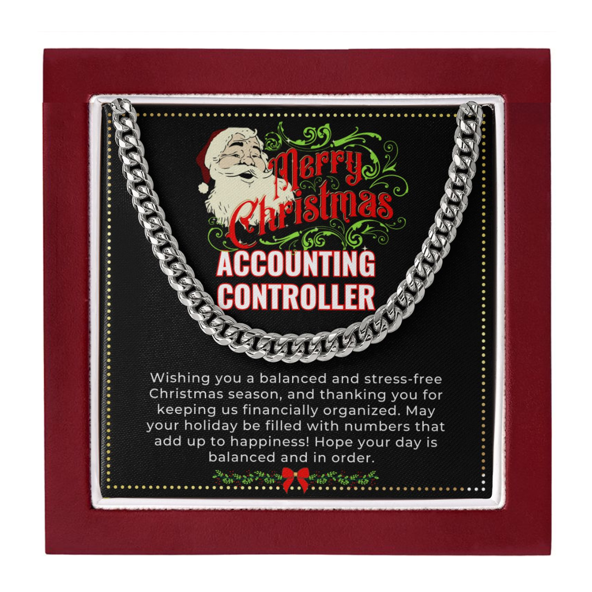 JGF Jewelry Gifts for Family | Accounting Controller Gifts | Christmas Retirement Necklace Gifts For Accountant