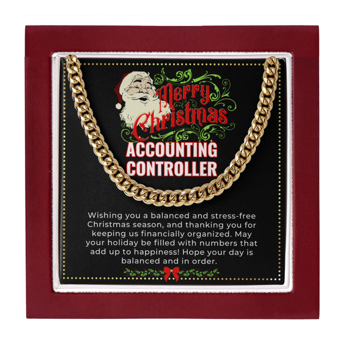 JGF Jewelry Gifts for Family | Accounting Controller Gifts | Christmas Retirement Necklace Gifts For Accountant