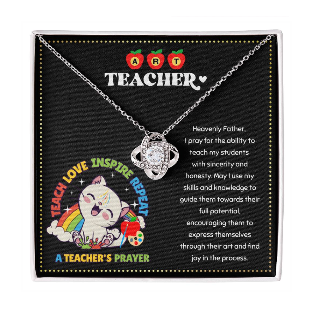 JGF Jewelry Gifts for Family Elementary Art Teacher Retirement Appreciation Gifts for Women