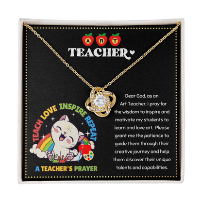 JGF Jewelry Gifts for Family Elementary Back To School Gift For Art Teacher Woman Necklace