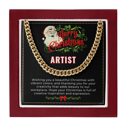 JGF Jewelry Gifts for Family | My Dad is a Tattoo Artist | Artist Sterling Silver Necklace Christmas Gifts for Adult Men