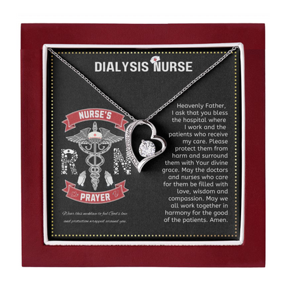JGF Jewelry Gifts for Family | Dialysis Nurse Gifts For Women | Nurse Heart Necklace Pendant