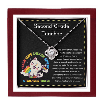 JGF Jewelry Gifts for Family Second 2nd Grade Teacher Gifts For Women From Students