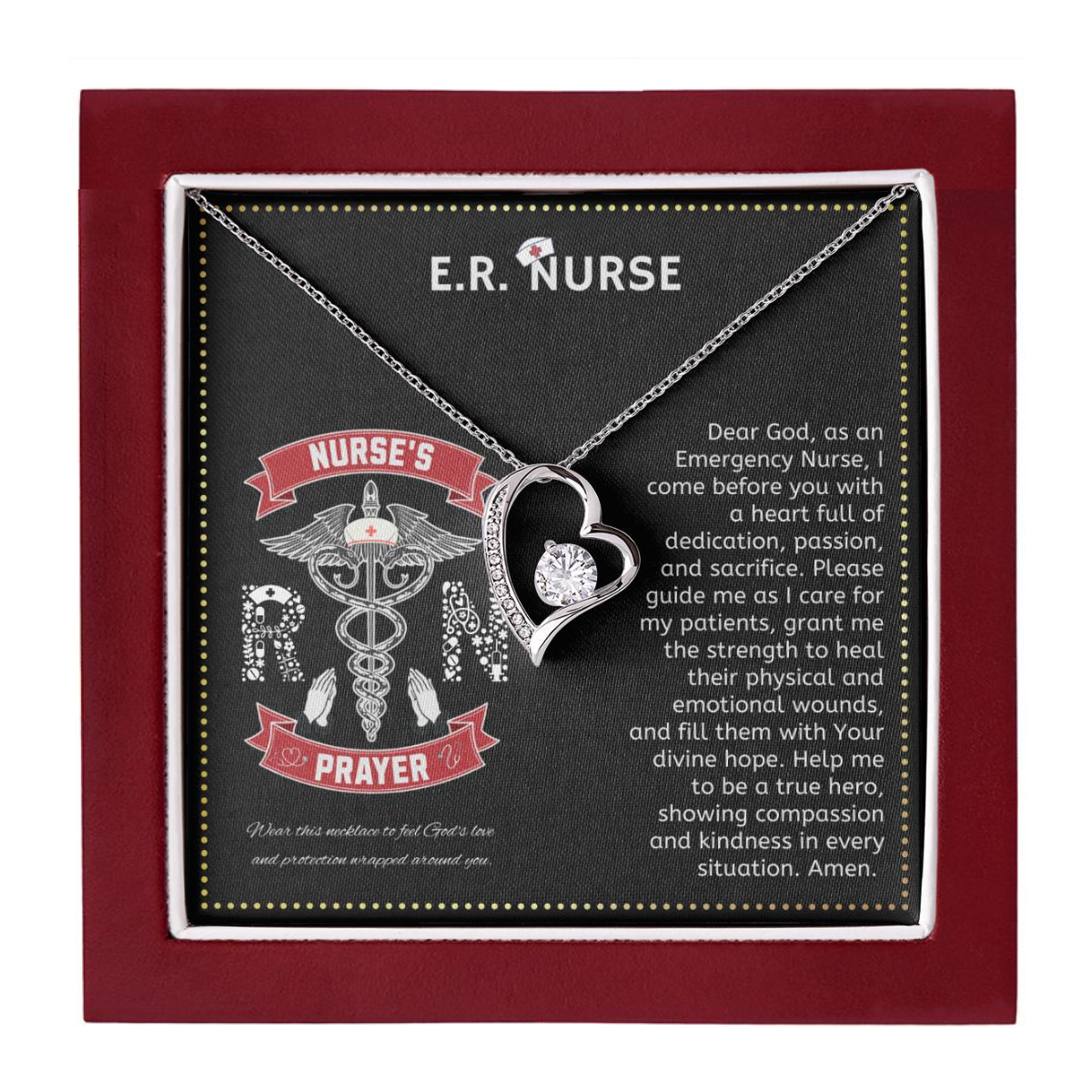 JGF Jewelry Gifts for Family | ER ED Emergency Room Department Nurse RN Gifts