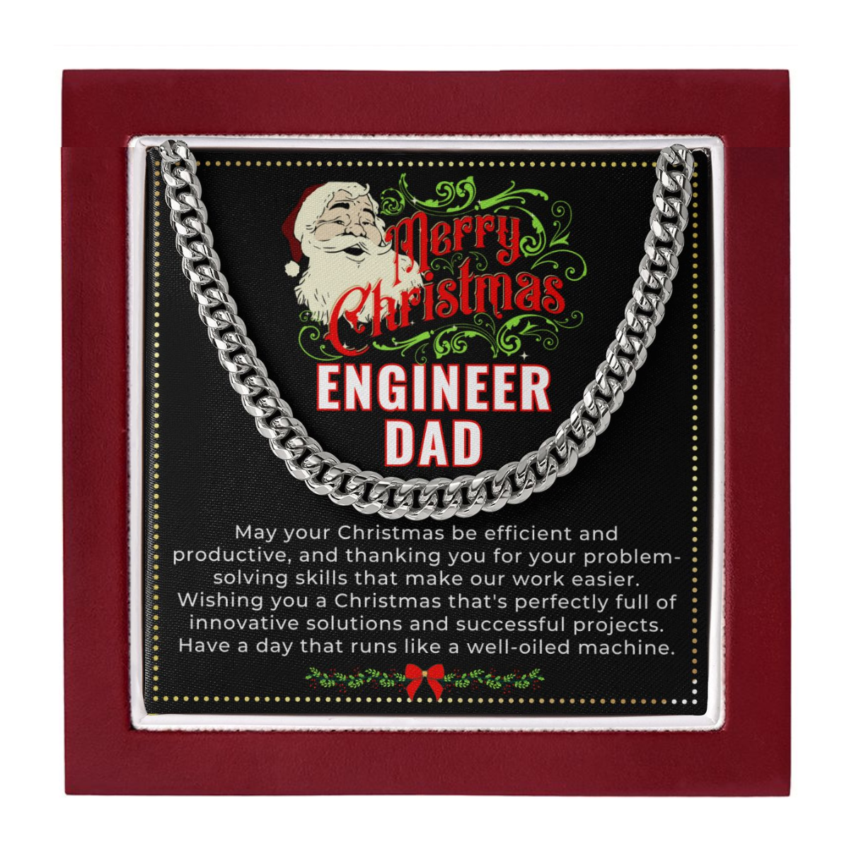 JGF Jewelry Gifts for Family | My Dad Is An Electrical Engineer | Xmas Christmas Gifts For Daddy From Daughter And Son