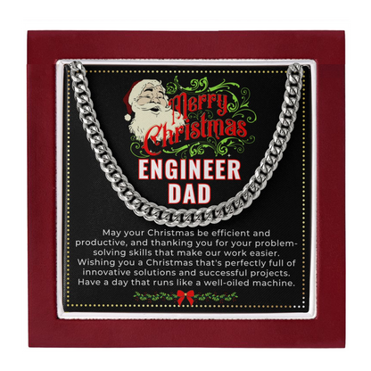 JGF Jewelry Gifts for Family | My Dad Is An Electrical Engineer | Xmas Christmas Gifts For Daddy From Daughter And Son