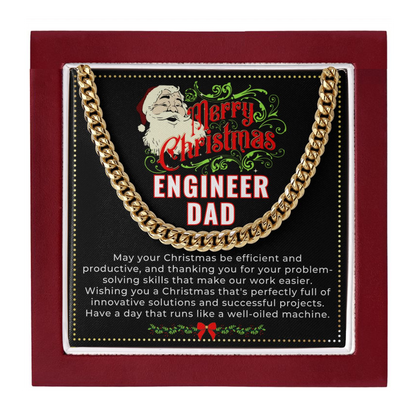 JGF Jewelry Gifts for Family | My Dad Is An Electrical Engineer | Xmas Christmas Gifts For Daddy From Daughter And Son