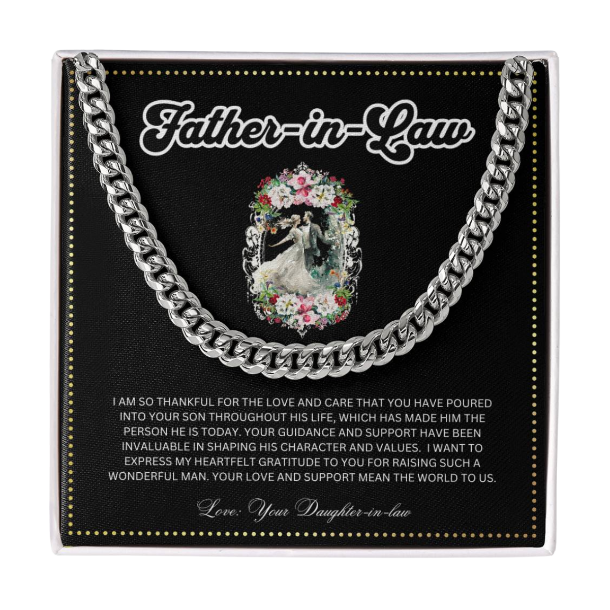 JGF Jewelry Gifts for Family | Wedding Gift For Father In Law From Daughter In Law