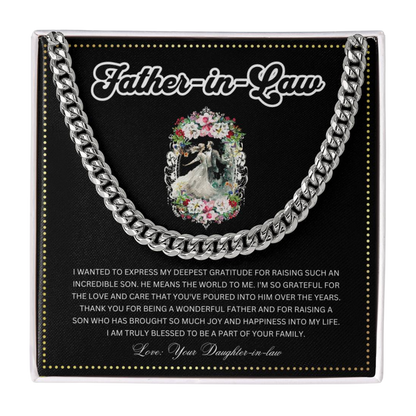 JGF Jewelry Gifts for Family | Father In Law Wedding Day Gift From Bride
