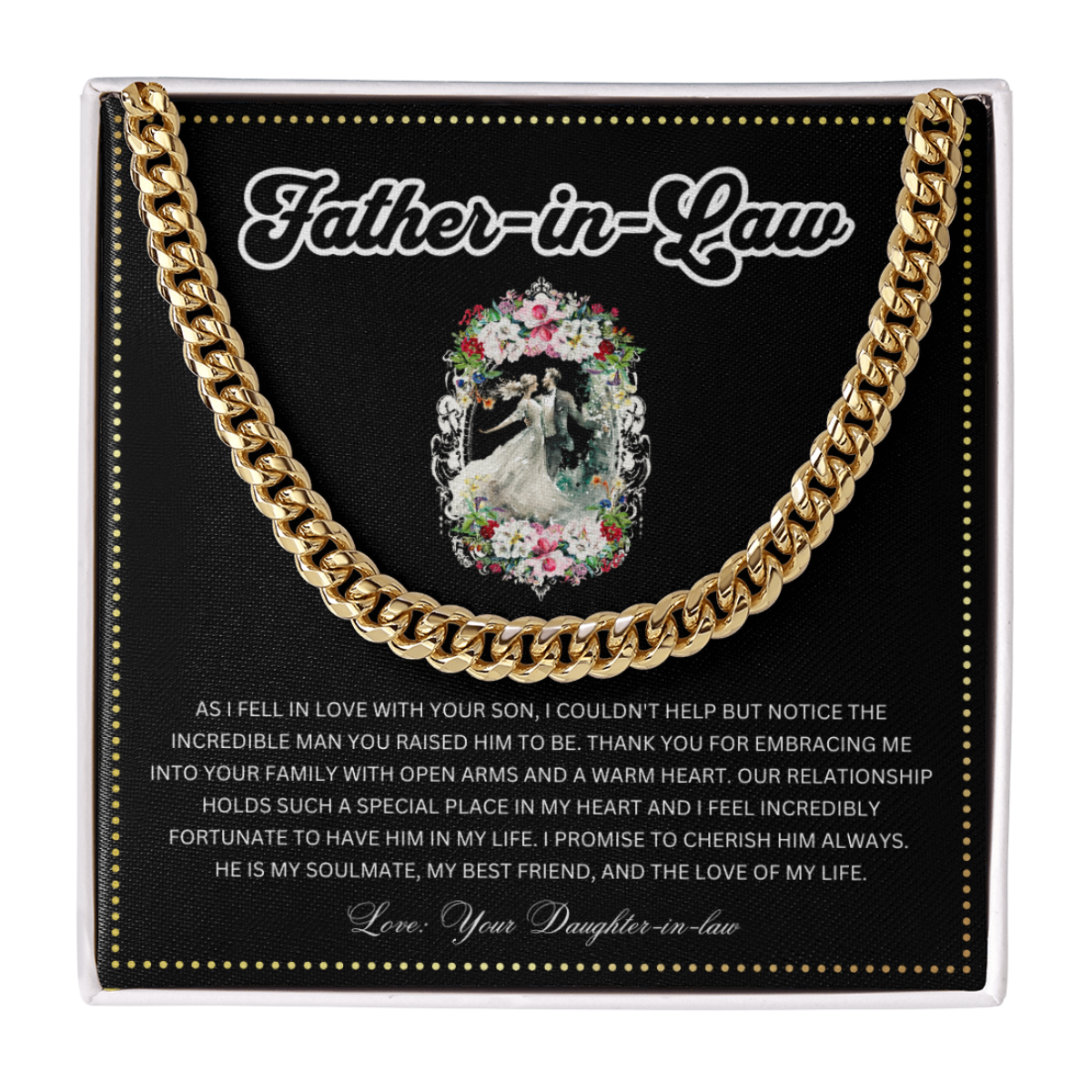 JGF Jewelry Gifts for Family | Wedding Gift For Father In Law From Bride