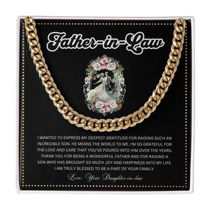 JGF Jewelry Gifts for Family | Father In Law Wedding Day Gift From Bride