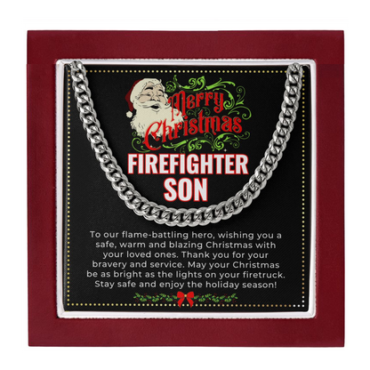 JGF Jewelry Gifts for Family | Firefighter Gifts For Son | Men Necklace Pendant Charm For Christmas