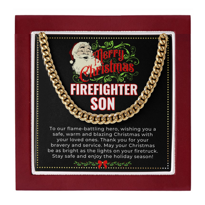 JGF Jewelry Gifts for Family | Firefighter Gifts For Son | Men Necklace Pendant Charm For Christmas