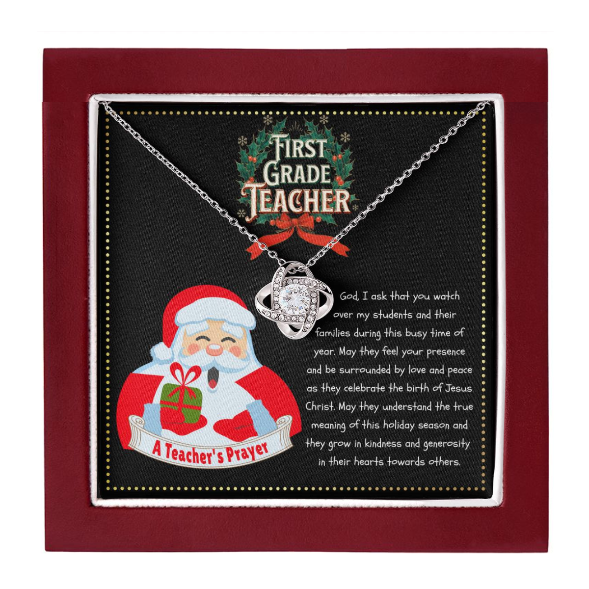 JGF Jewelry Gifts for Family First Grade A Christmas Prayer For 1st New Teachers