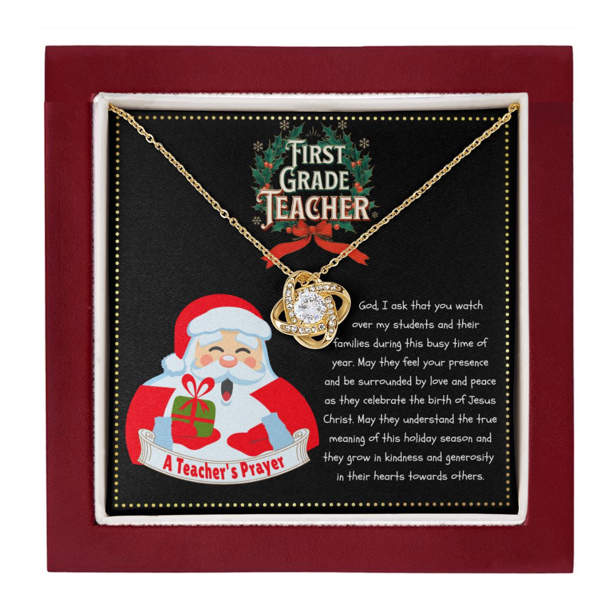 JGF Jewelry Gifts for Family First Grade A Christmas Prayer For 1st New Teachers