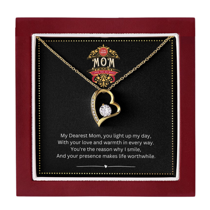 JGF Jewelry Gifts for Family | Cubic Zirconia Heart Shaped Necklace Gift for Boyfriend and Girlfriend's Mom Far Away