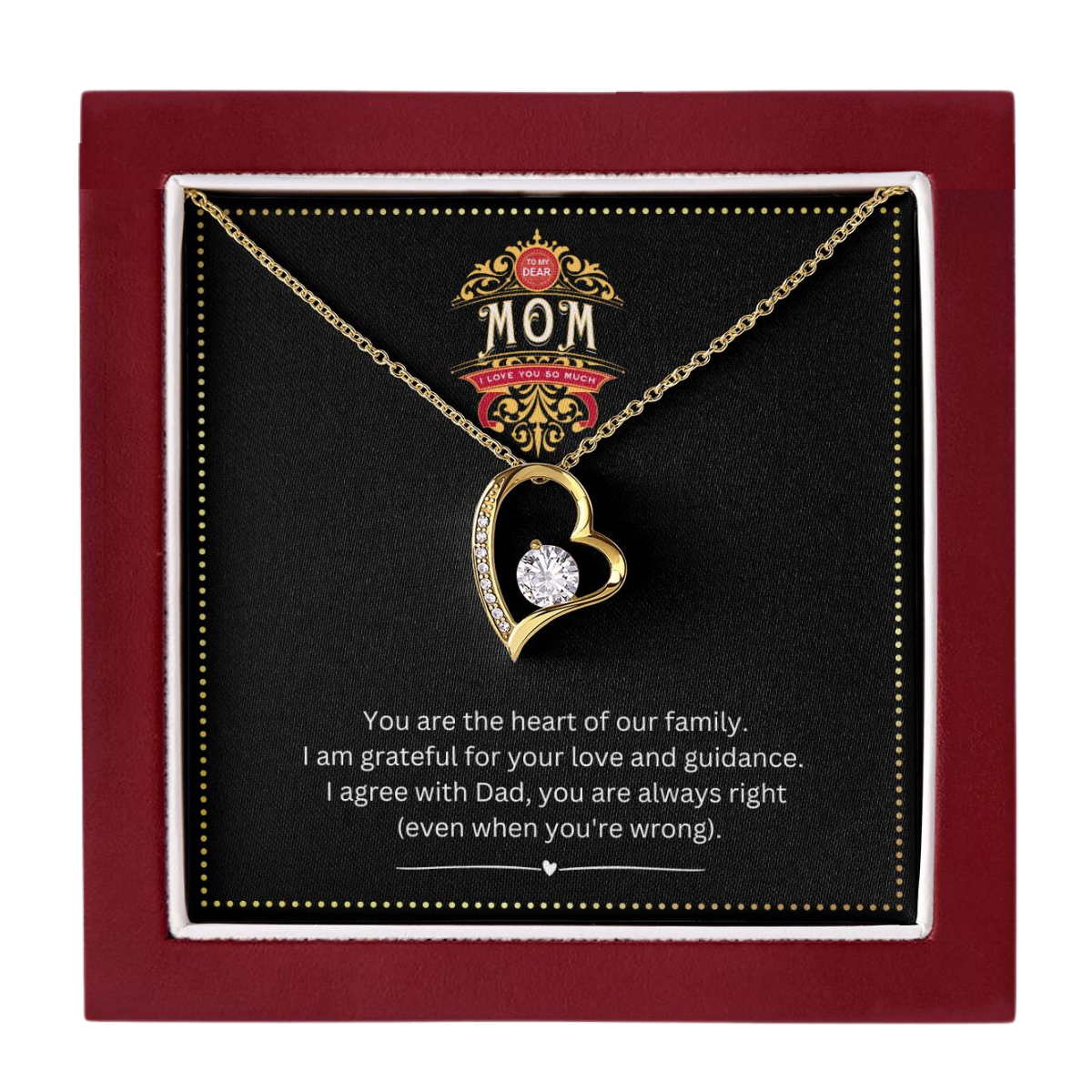 JGF Jewelry Gifts for Family | You are Awesome Gift for Women Gift Basket Item | Sterling Silver Heart Shaped Necklace