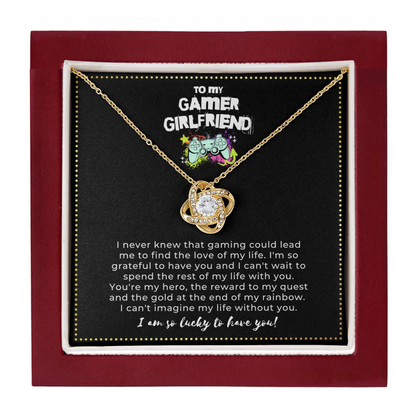 JGF Jewelry Gifts for Family | Celtic Knot Necklace For Women Sterling Silver | Gamer Girlfriend Birthday Gifts Ideas