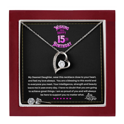 JGF Jewelry Gifts for Family | Happy 15th Birthday Gifts For Teen Girl | Necklace And Earring Sets For Women Trendy