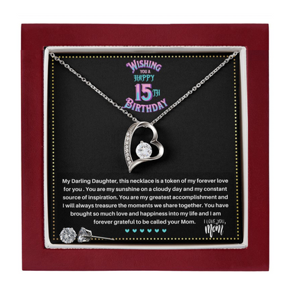 JGF Jewelry Gifts for Family | Birthday Gift For 15 Year Old Girl Teenager | Necklace And Earring Sets For Women Trendy