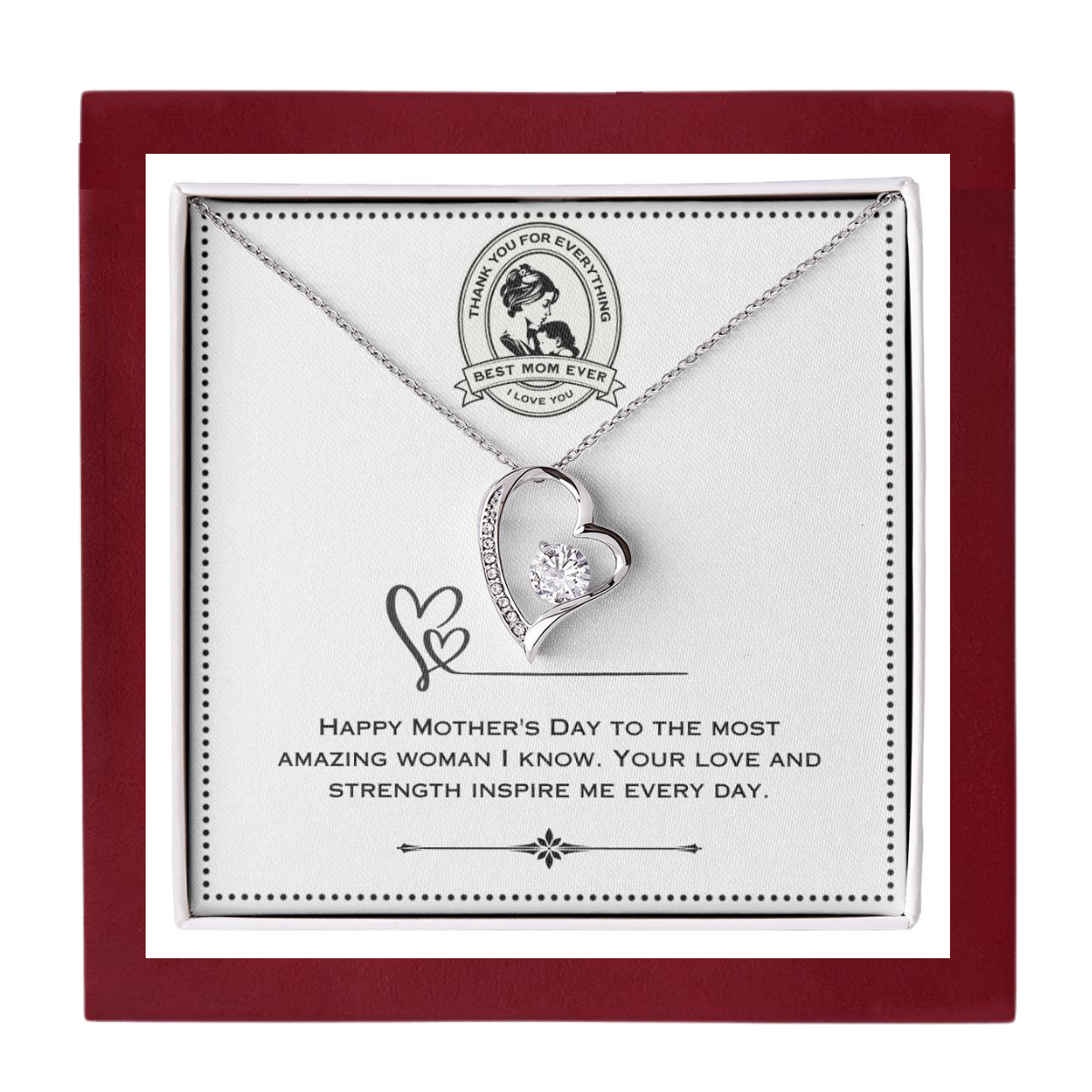 JGF Jewelry Gifts for Family - Mothers Day Gifts For Step Bonus Mom from Daughter and Son