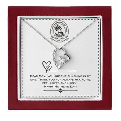 JGF Jewelry Gifts for Family - Mother's Day Gift Basket Stuffer | One Heart Shaped Necklace for Women Who Has Everything