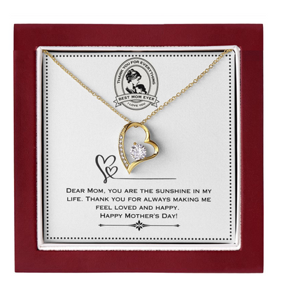 JGF Jewelry Gifts for Family - Mother's Day Gift Basket Stuffer | One Heart Shaped Necklace for Women Who Has Everything