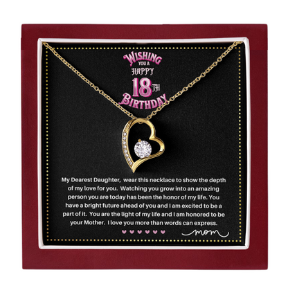 JGF Jewelry Gifts for Family | Birthday Gift For 18 Year Old Daughter | Simple Single Heart Shaped Charm Pendant Necklace