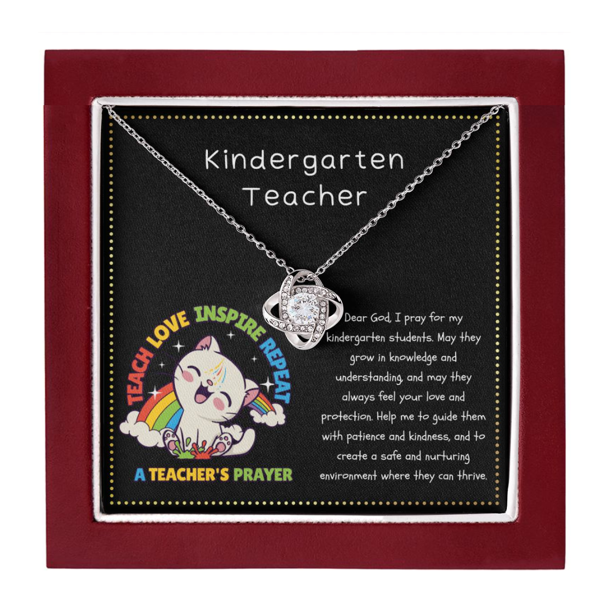 JGF Jewelry Gifts for Family Kindergarten Teacher Appreciation Gifts For Women A Prayer For New Teachers