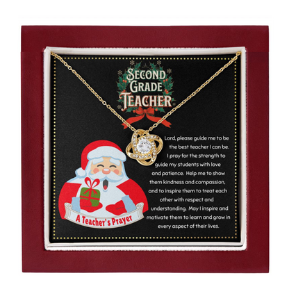 JGF Jewelry Gifts for Family Second 2nd Grade Teacher Appreciation Retirement Gifts