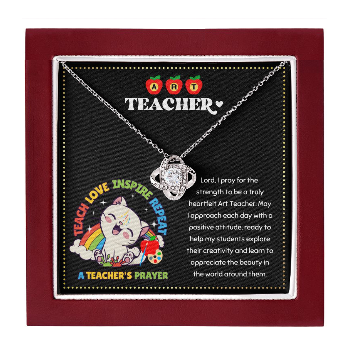 JGF Jewelry Gifts for Family Kindergarten Art Teacher Retirement Gifts For Women