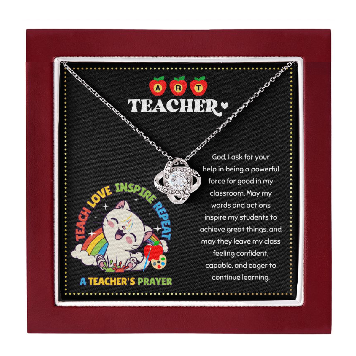 JGF Jewelry Gifts for Family Art Teacher Cool Gifts For Women Artist Lover Retirement Gifts