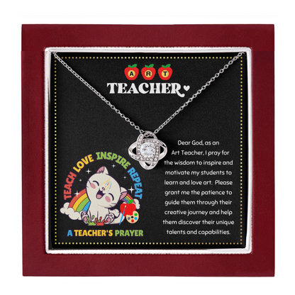 JGF Jewelry Gifts for Family Elementary Back To School Gift For Art Teacher Woman Necklace