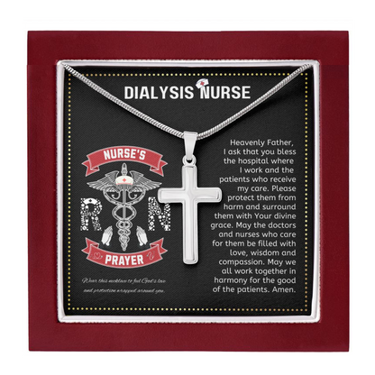 JGF Jewelry Gifts for Family | Dialysis Nurse Gifts For Women | Cross Necklace For Women Nurse