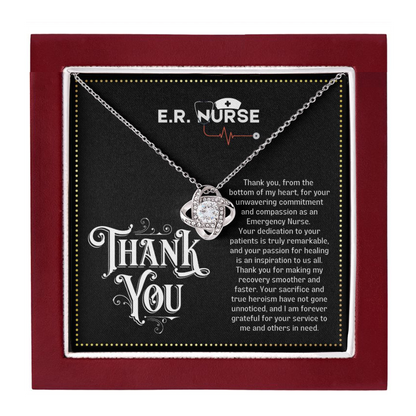JGF Jewelry Gifts for Family | Thank You Emergency Department Room ER Nurse Nursing Funny Gifts Women