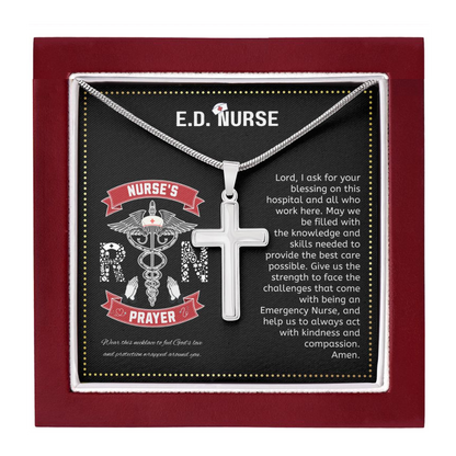 JGF Jewelry Gifts for Family | Emergency Room Nurse Essentials | ER ED Nurse Practitioner Gifts For Women Necklace