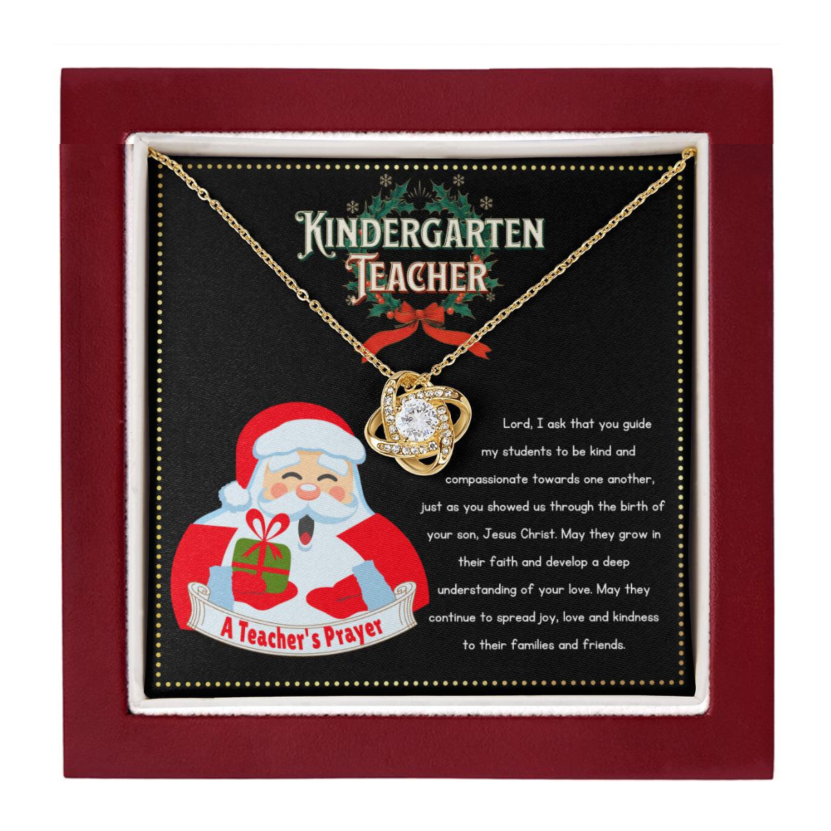 JGF Jewelry Gifts for Family Kindergarten Classroom Christmas Must Haves A Prayer For Kindergarten Teachers