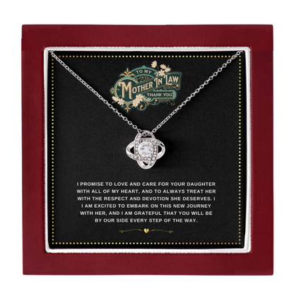 JGF Jewelry Gifts for Family | Elegant Sterling Silver Necklace gifts for Mother In Law from Son In Law on Wedding Day