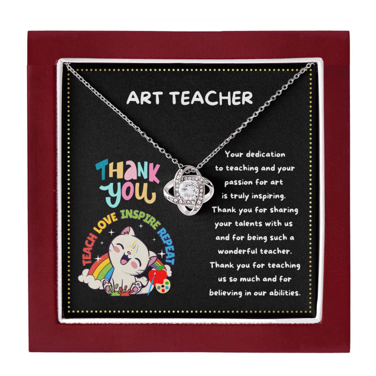 JGF Jewelry Gifts for Family Retirement Art Teacher Thank You Appreciation Gifts For Women