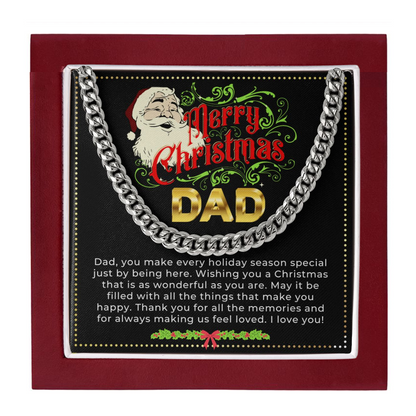 JGF Jewelry Gifts for Family | Merry Christmas Gifts For Dad Who Wants Nothing | I Love You Dad Gifts From Daughter