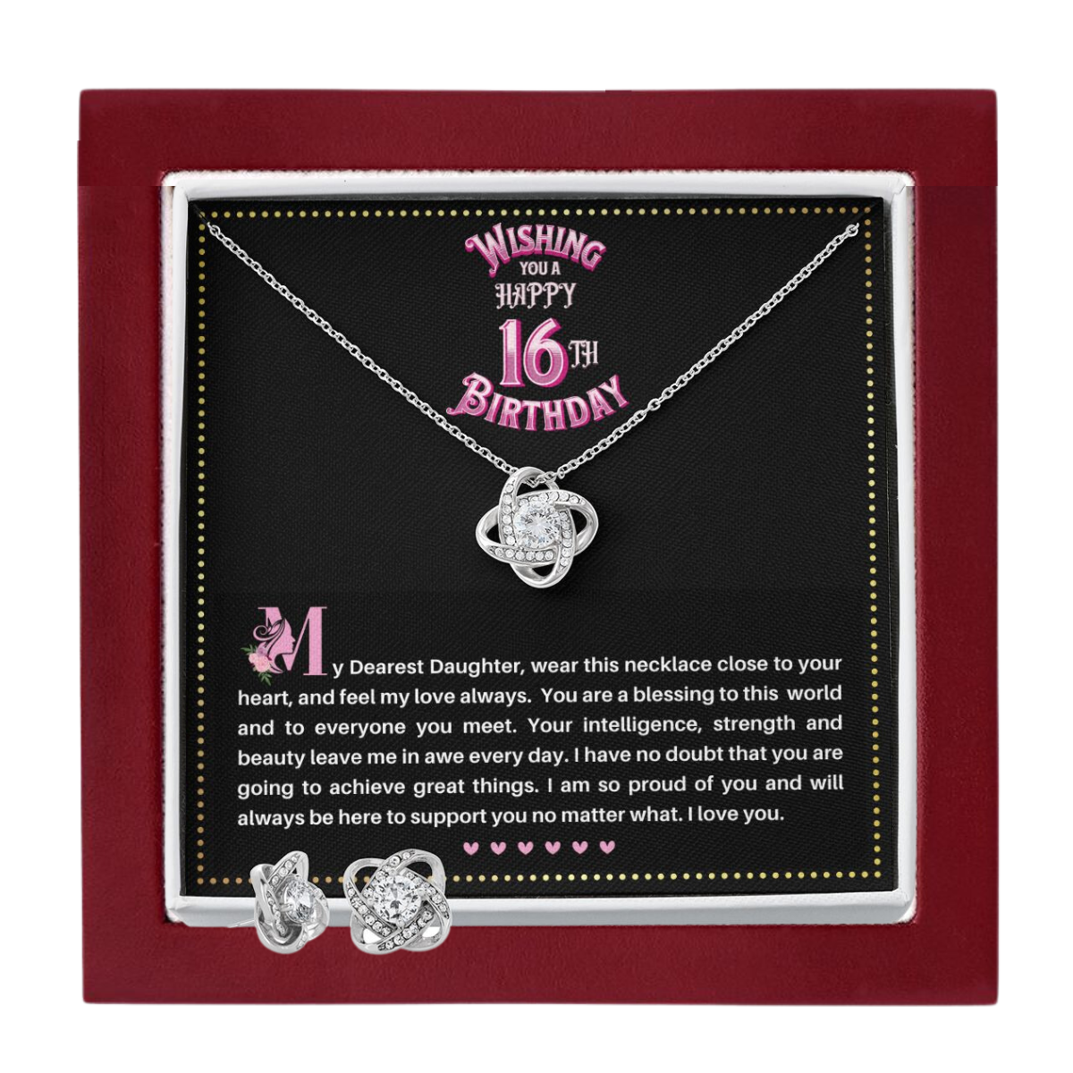 JGF Jewelry Gifts for Family | Sweet 16 Girls Birthday Gift Ideas For 16th Birthday | Gifts For 16 Year Old Girl Friend Necklace