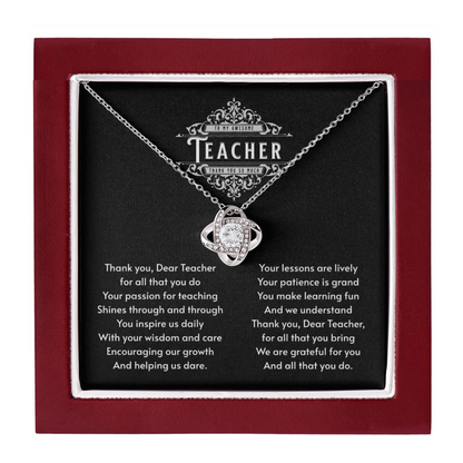 JGF Jewelry Gifts for Family Sterling Silver Pendant Necklace Gift Box Basket Items Ideas for Teachers as Appreciation