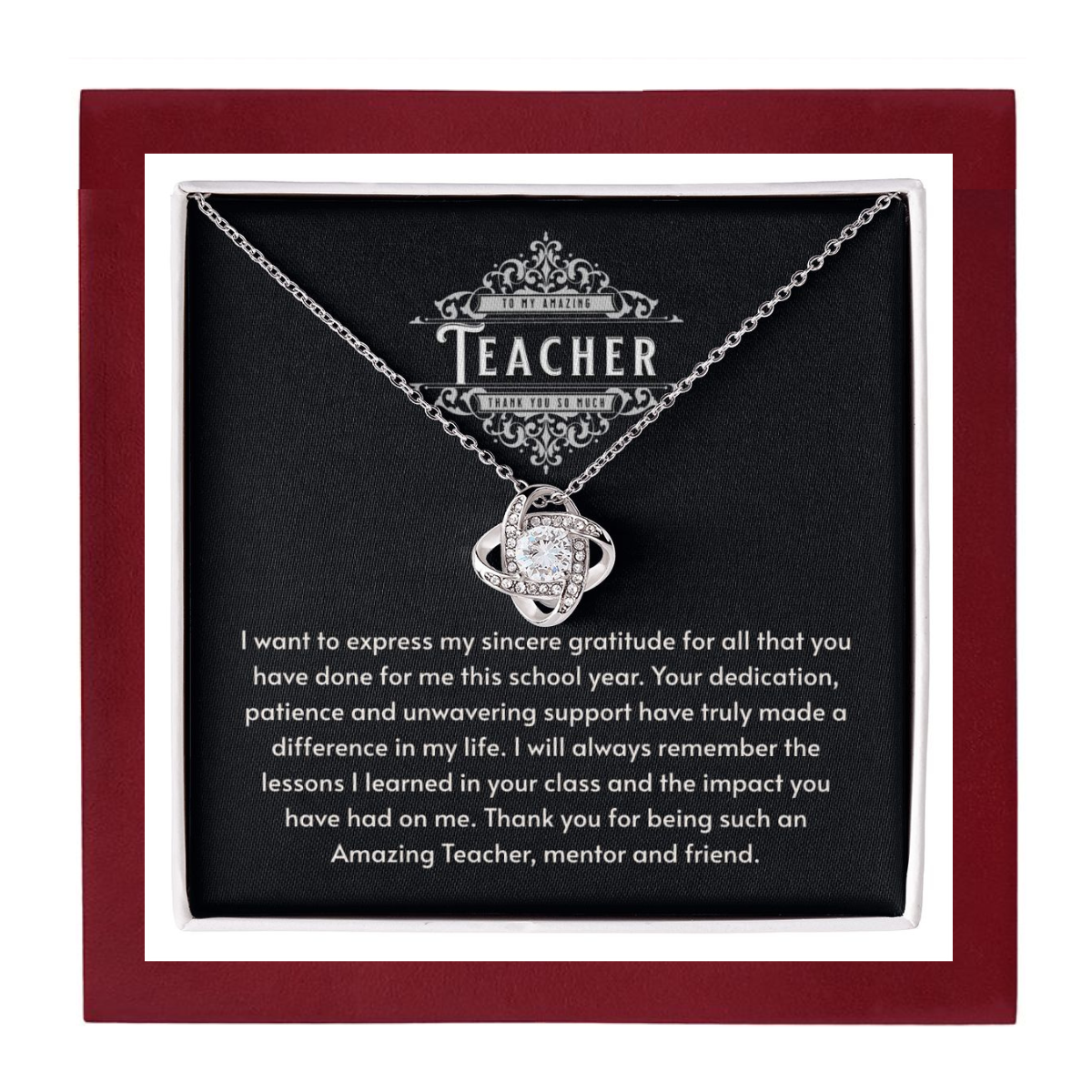 JGF Jewelry Gifts for Family Sterling Silver Necklace as Thank You Farewell Gifts for High School Mentor Teachers…