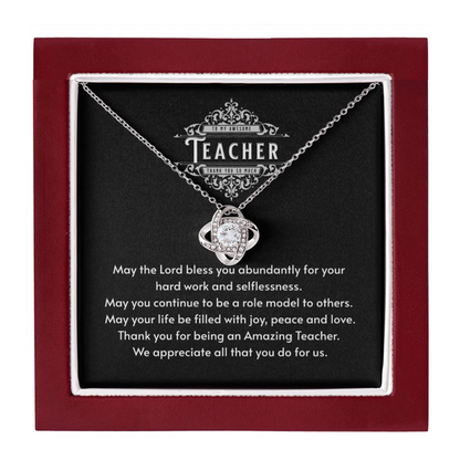 JGF Jewelry Gifts for Family: Thank You Teacher Appreciation Farewell End of Year Necklace Gift from Students