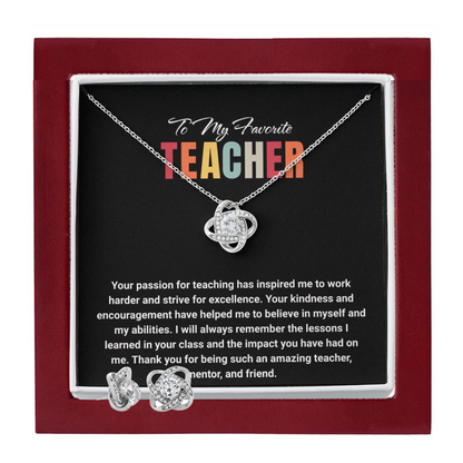 JGF Jewelry Gifts for Family: Jewelry Appreciation Necklace Jewelry Gift Set for Teachers Leaving for New Job